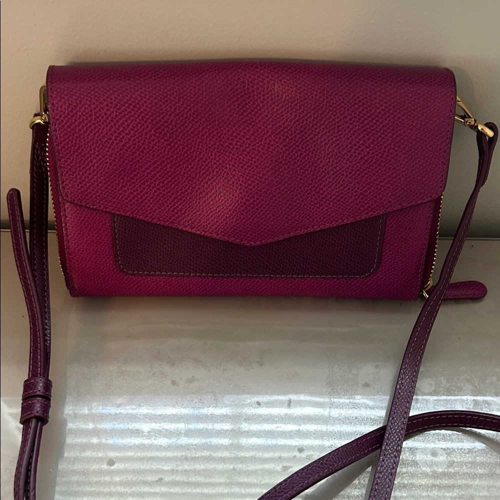 Vera Bradley leather  Purple Women's Crossbody Bag